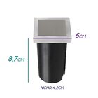 2x Balizador Mirror Led 1w 3000k Ip65 Opus Quadrado St2485