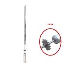 2x Espeto Espada Giratório 50cm De Inox Churrasqueira Grill