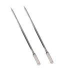 2x Espeto Espada Inox 70cm Cabo Revestido Alumínio Churrasco