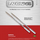 2x Espeto Espada Inox 80cm Cabo Revestido Alumínio Churrasco