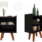 2x Mesa De Canto Preta