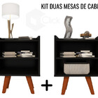2x Mesa De Canto Preta