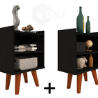 2x Mesa De Canto Preta