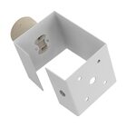 2x Poste Balizador 30cm P/ Jardim Em Alumínio BRANCO + LED 12