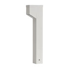 2x Poste Balizador Luminária Jardim 1 Foco Branco P/ Mr11 St2