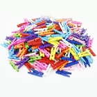 300 Mini Pregadores De Madeira Colorido