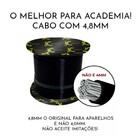 30 M Cabo Aço 1/8 Revestido Em Nylon P/ Academia Flexível