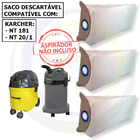 30 Saco Descartável Para Aspirador De Pó Karcher Nt 181 - Nt