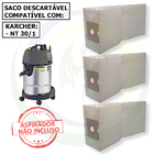30 Saco Descartável Para Aspirador De Pó Karcher Nt 30/1