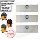 30 Saco Descartável Para Aspirador De Pó Lavor Alp Super / Co