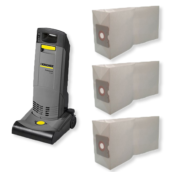 30 Saco Descartável Para Aspirador De Pó Vertical Karcher Cv