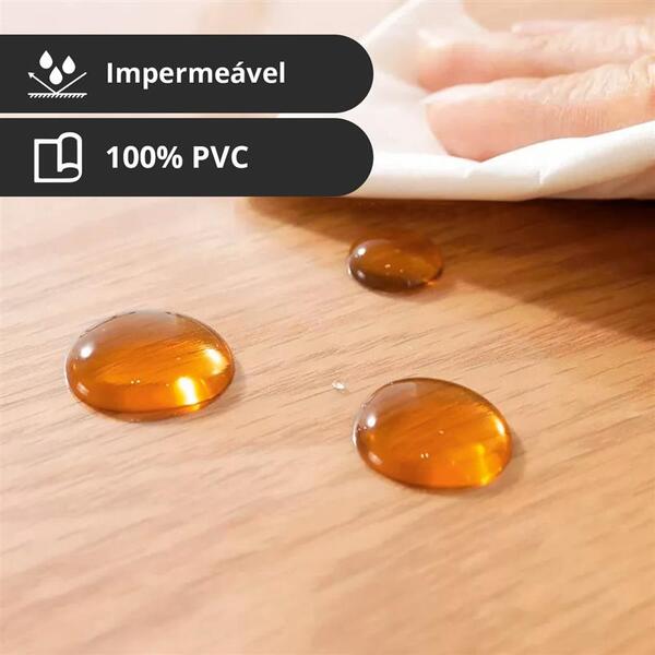 30 Toalha Mesa Plástico Transparente Pvc Atacado 140x200 - Tr