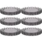 36 Pratos Médios Plástico Transparente Eventos Servir Lanches