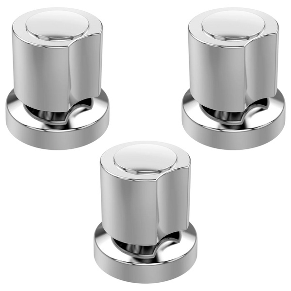 3 Acabamento Em Metal Cromado Para Registro Padrão Deca 16 Es