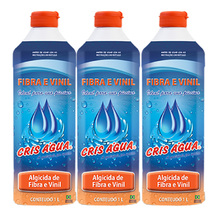 3 Algicida De Fibra E Vinil 1 Litro Cris Água