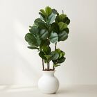 3 Árvores Realistas 120cm Artificiais Planta Grande Ficus Lyr
