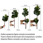 3 Árvores Realistas 120cm Artificiais Planta Grande Ficus Lyr
