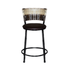 3 Banquetas Baixas Para Cozinha Ratan Hawai Cappuccino Premiu