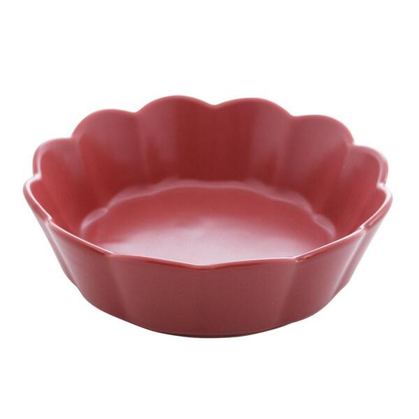3 Bowls Wolff Pétala De Porcelana Vermelho 14,5cm X 5cm