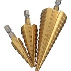 3 Brocas Escalonada 12mm/20mm/32mm + Fita Métrica Eletrônica