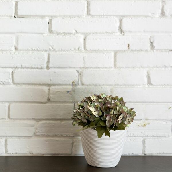 3 Buquês De Mini Hortênsias Verdes Artificiais Realista Para