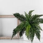 3 Buquês De Samambaia Verde Artificial 50x40 Para Decoração D