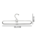 3 Cabides Antideslizantes Calça 35cm Cristina Papazian Luxo