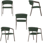 3 Cadeiras Atenas Tricô Náutico E Alumínio Com Proteção Uv Pa