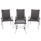 3 Cadeiras Colombia 1 Mesa Baixa Colombia Para Área Externa,