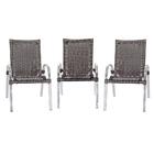 3 Cadeiras De Area Em Aluminio E Fibra Sintetica Colombia Ide