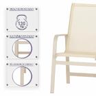 3 Cadeiras De Area Em Aluminio E Tela Sling Clássic De Jardim