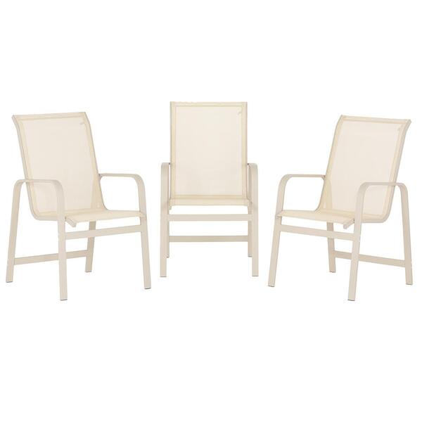 3 Cadeiras De Area, Piscina, Jardim, Varanda Clássic, Cadeira