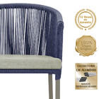 3 Cadeiras De Jantar Área Noronha Em Alumínio Com Pintura Fen