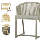 3 Cadeiras De Jantar Área Noronha Em Alumínio Com Pintura Fen