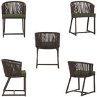 3 Cadeiras De Jantar Área Noronha Em Alumínio Com Pintura Mar