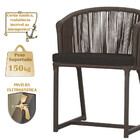 3 Cadeiras De Jantar Área Noronha Em Alumínio Com Pintura Mar