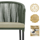 3 Cadeiras De Jantar Área Noronha Em Alumínio Com Pintura Pre