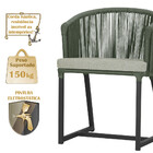 3 Cadeiras De Jantar Área Noronha Em Alumínio Com Pintura Pre