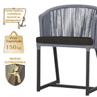 3 Cadeiras De Jantar Área Noronha Em Alumínio Com Pintura Pre