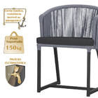 3 Cadeiras De Jantar Área Noronha Em Alumínio Com Pintura Pre