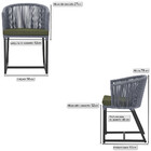 3 Cadeiras De Jantar Área Noronha Em Alumínio Com Pintura Pre