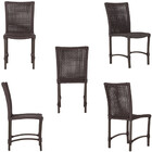 3 Cadeiras De Jantar Cannes De Alumínio Com Pintura Marrom E