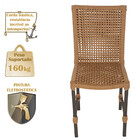 3 Cadeiras De Jantar Cannes De Alumínio Com Pintura Marrom E