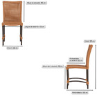 3 Cadeiras De Jantar Cannes De Alumínio Com Pintura Marrom E