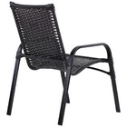 3 Cadeiras Emily Em Alumínio Com Pintura Eletrostática Trama