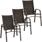 3 Cadeiras Emily Em Alumínio Com Pintura Eletrostática Trama