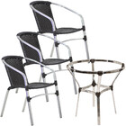 3 Cadeiras Floripa E Mesa Sem Tampo Tramado Piscina Jardim Tr