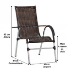 3 Cadeiras Vênus E Mesa Garden Área Externa Trama