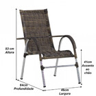 3 Cadeiras Vênus E Mesa Garden Área Externa Trama