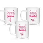 3 Canecas Lembrancinha Personalizadas Doce Mesmo Para Daminha
